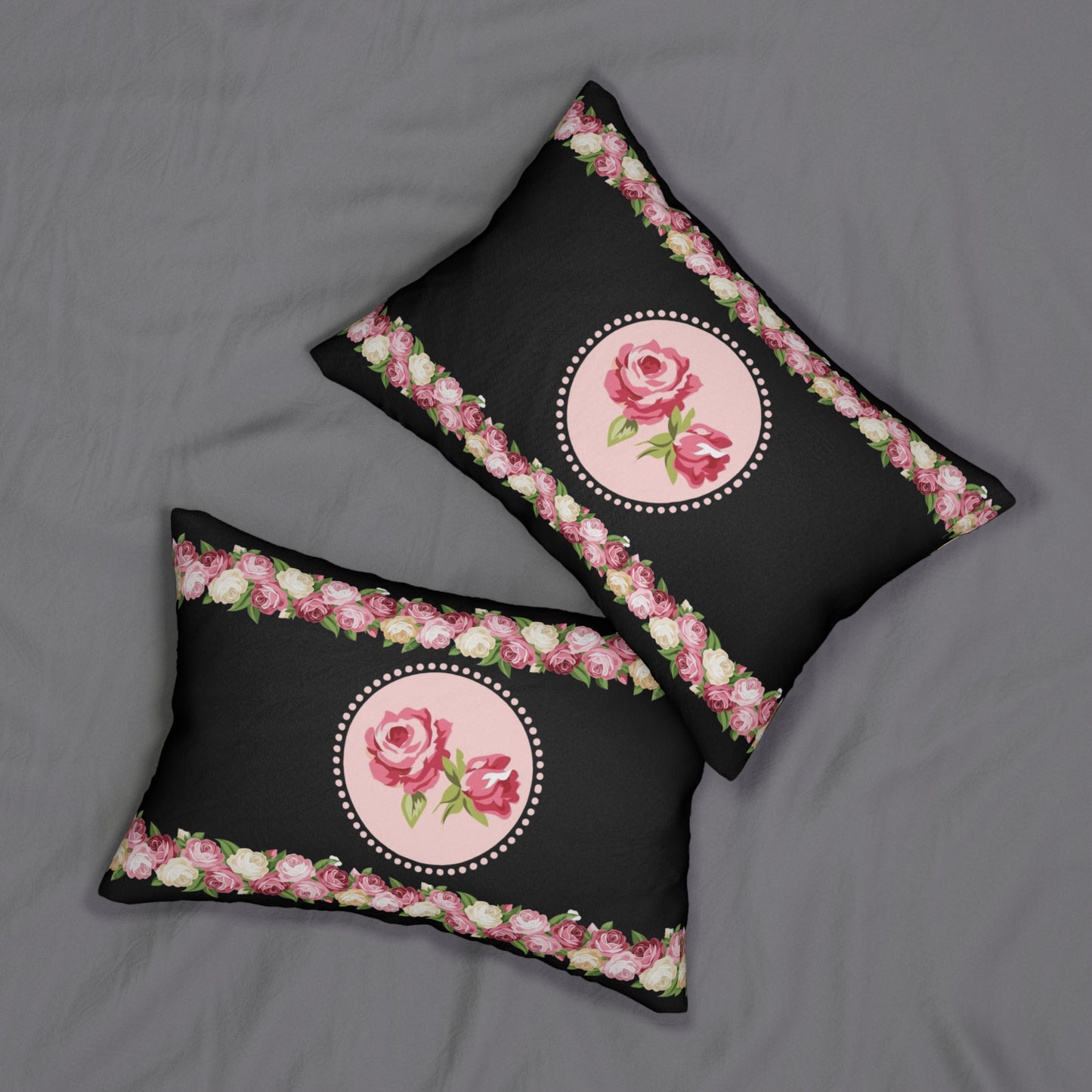 Spun Polyester Lumbar Pillow | Grafexia