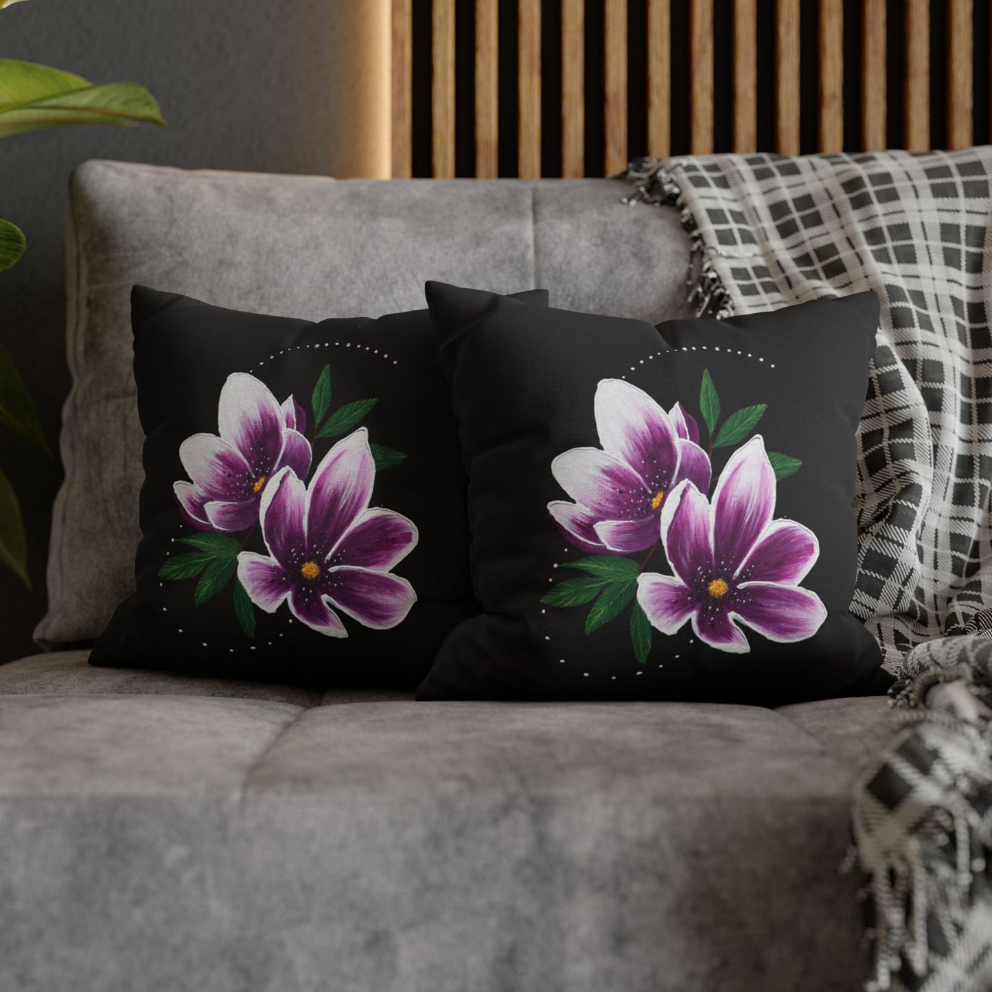 Spun Polyester Square Pillowcase | Grafexia