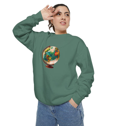 SoftHue Comfort Unisex Garment-Dyed Sweatshirt| Grafexia
