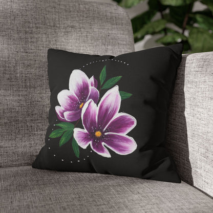 Spun Polyester Square Pillowcase | Grafexia