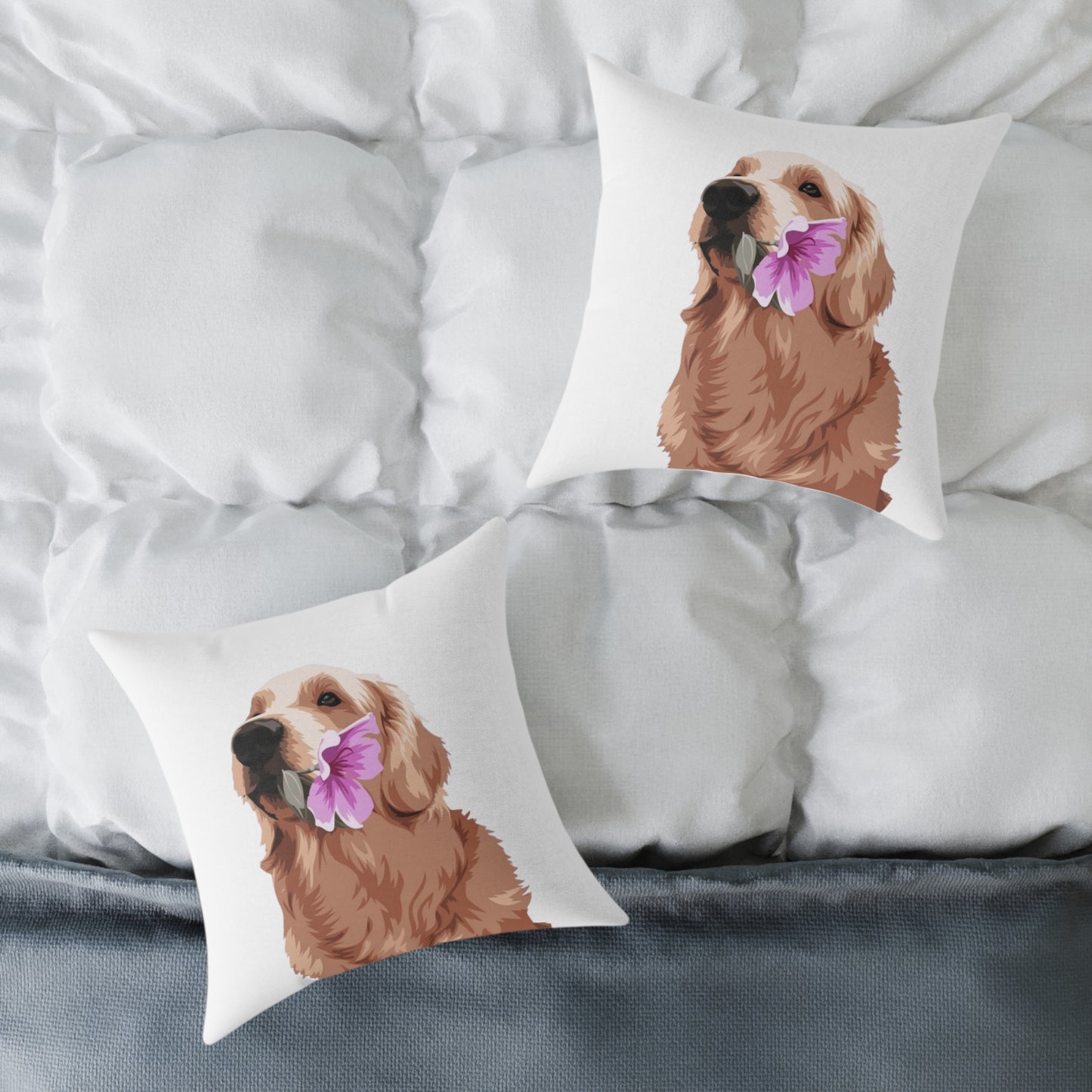 Square Poly Canvas Pillow | Grafexia