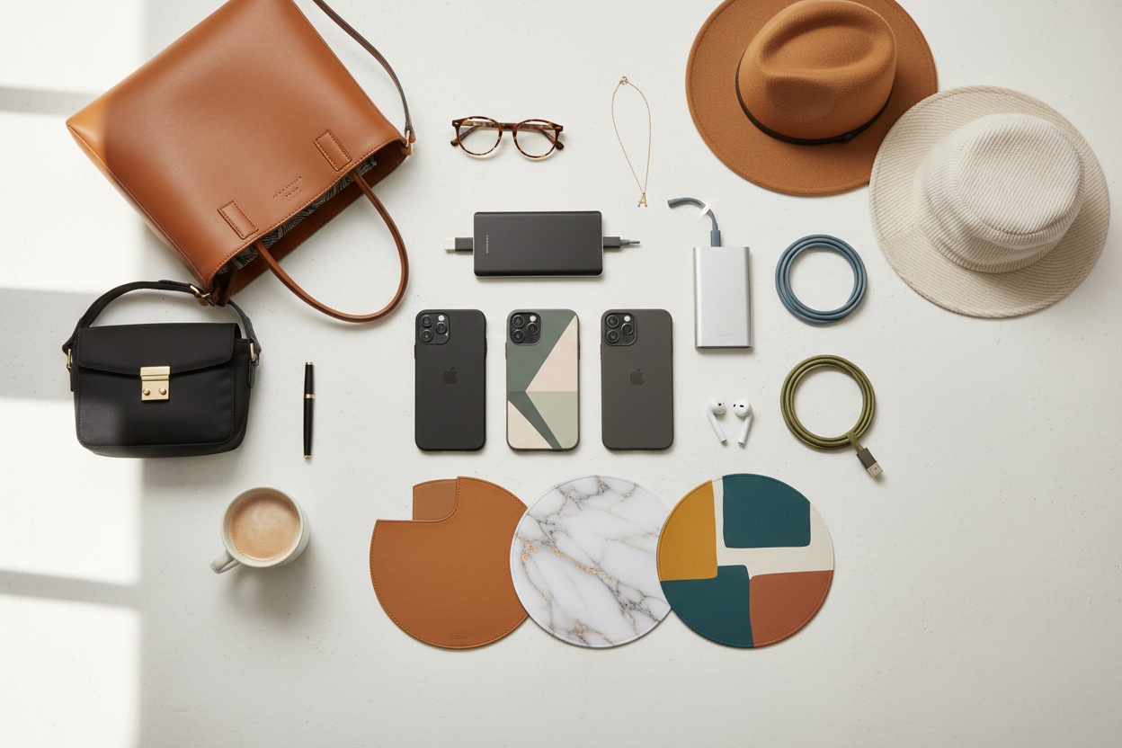 Thoughtfully designed apparel that balances comfort, quality, and confidence. Every Grafexia piece is crafted on demand, giving you fresh designs made to match your lifestyle and personal style for :- Accessories:
Phone Cases
Tech Accessories
Mouse Pads
Bags
Hats